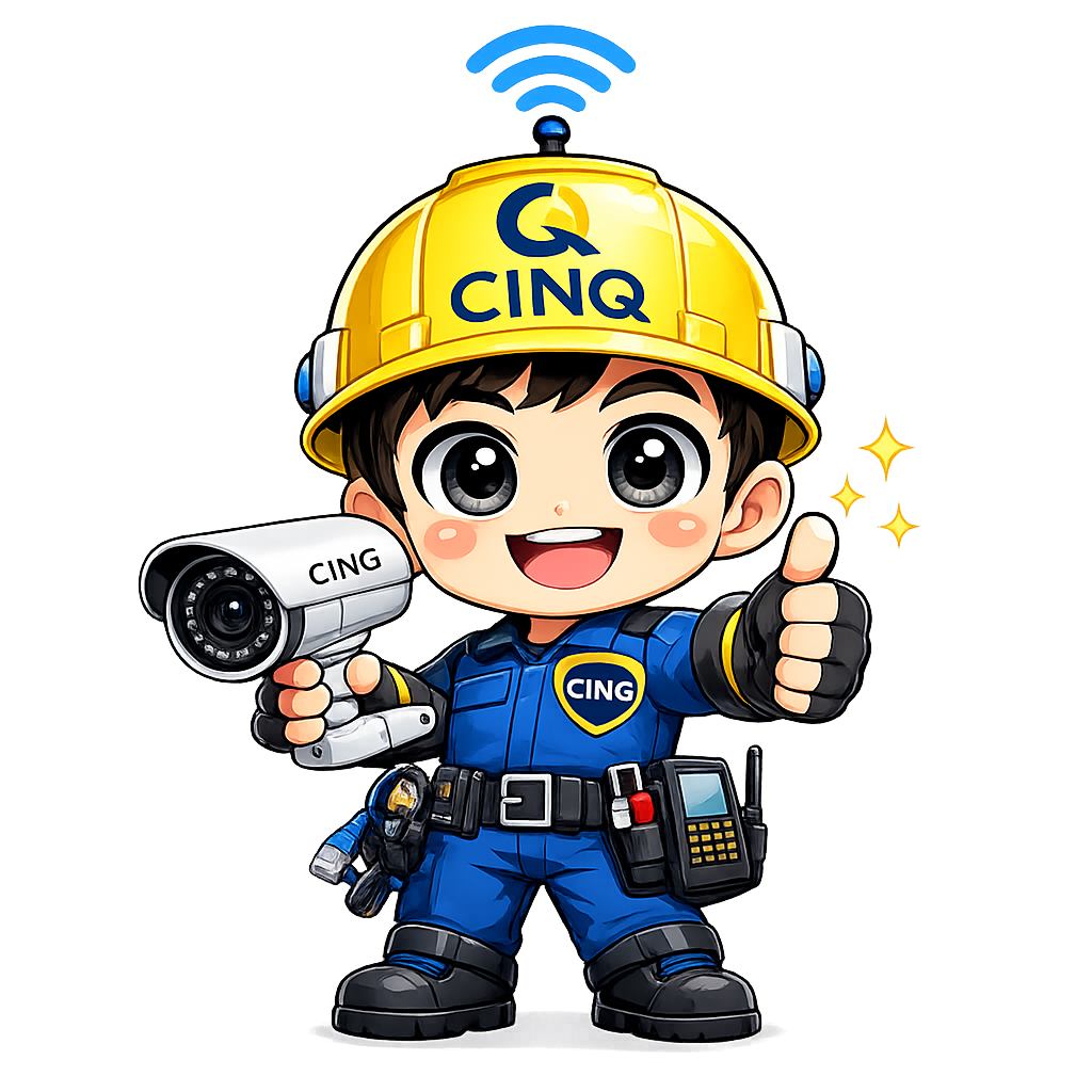 CINQのマスコットキャラクター サンク君がお問い合わせをご案内